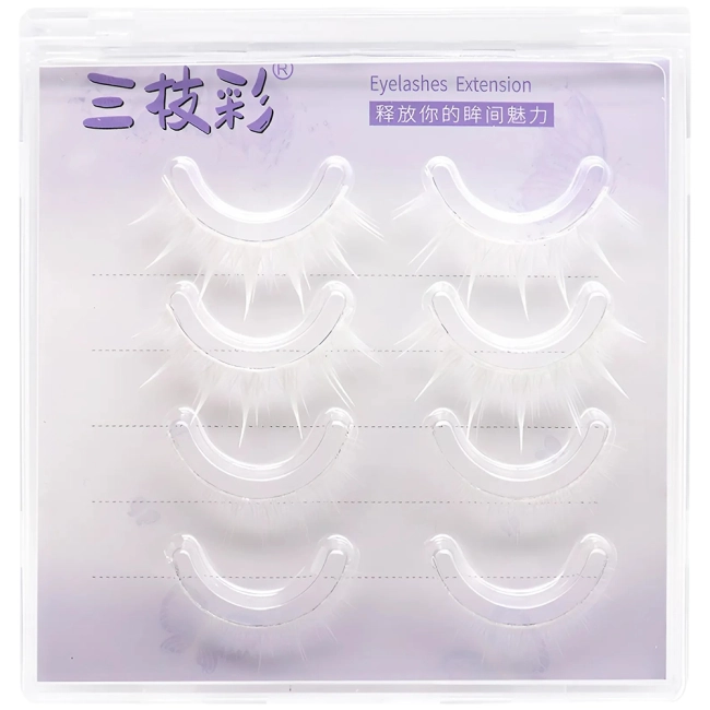 белые накладные ресницы