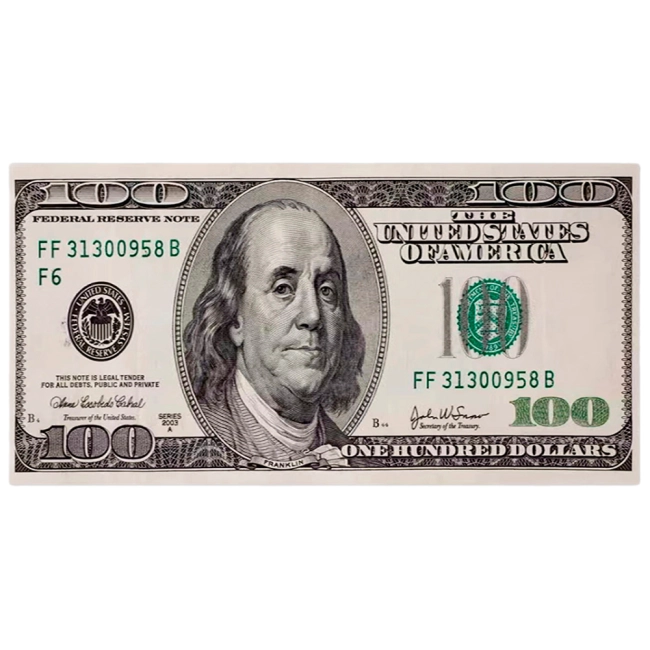 полотенце с рисунком доллара