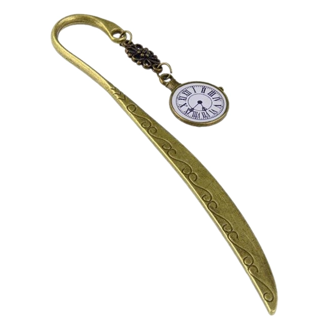 книжная закладка часы