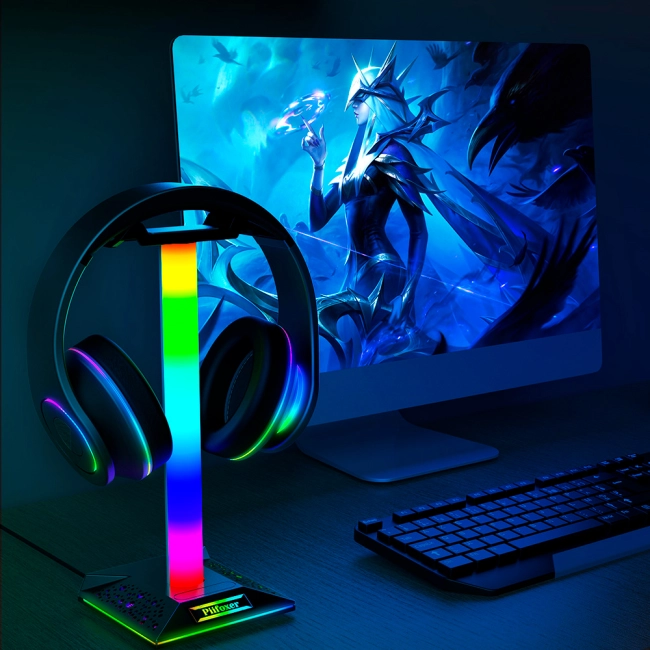 тримач для навушників з портами для зарядки