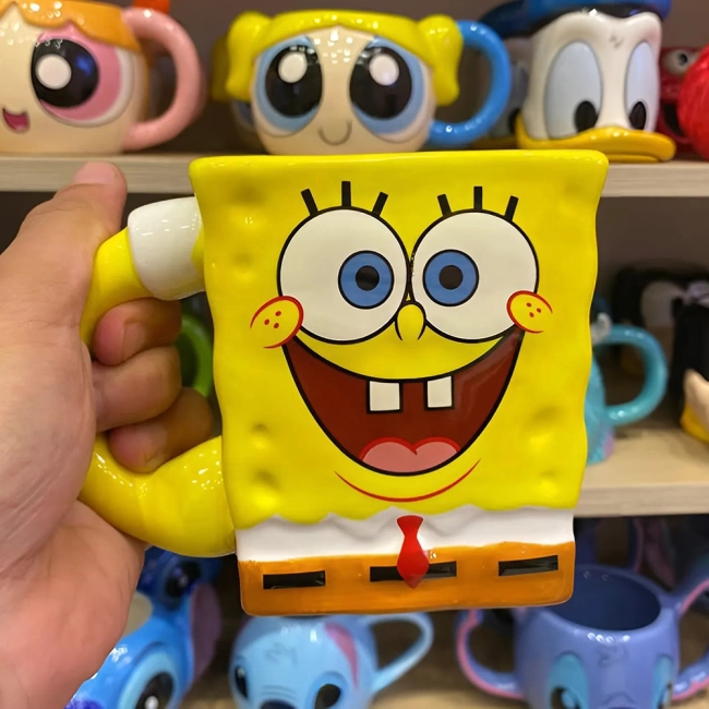 кружка с губкой бобом