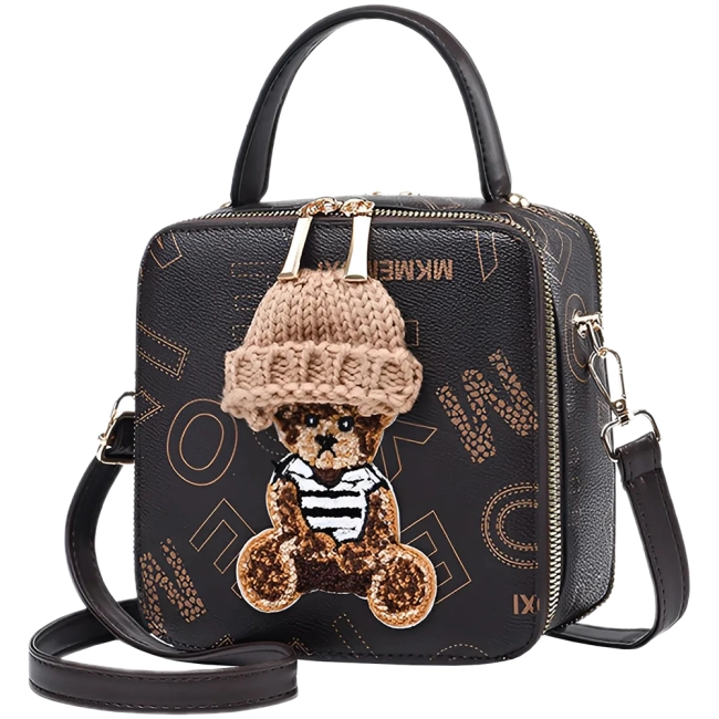 женская сумка с медведем