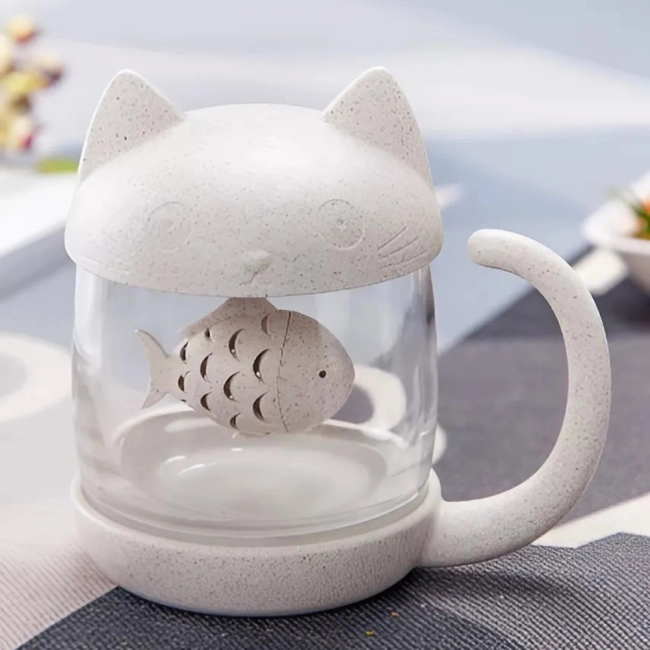 чашка в виде котика