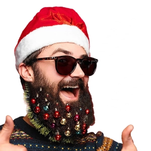 Новогодние украшения для бороды (12 шт) новогодние украшения для бороды