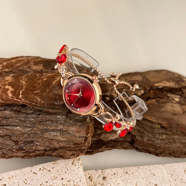 жіночий кварцовий годинник з камінням
