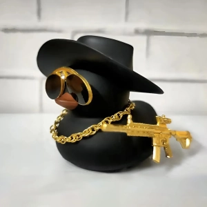 фигурка утка в шляпе