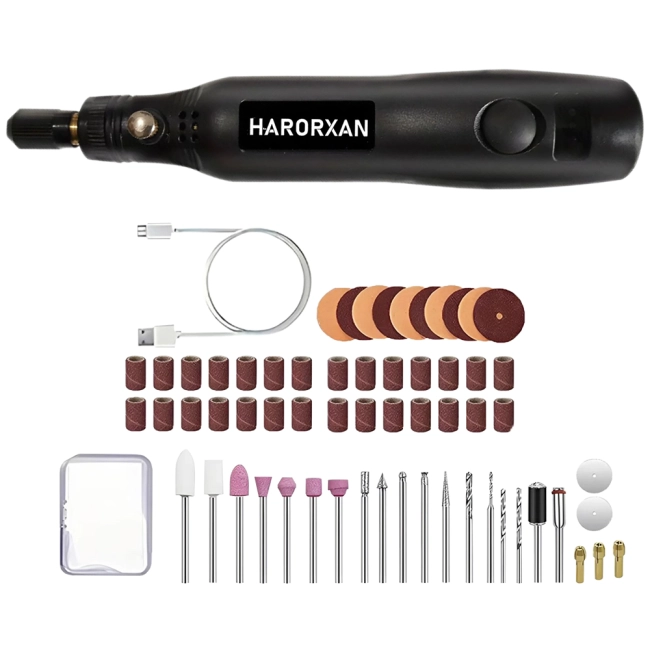 мини гравер с фрезами