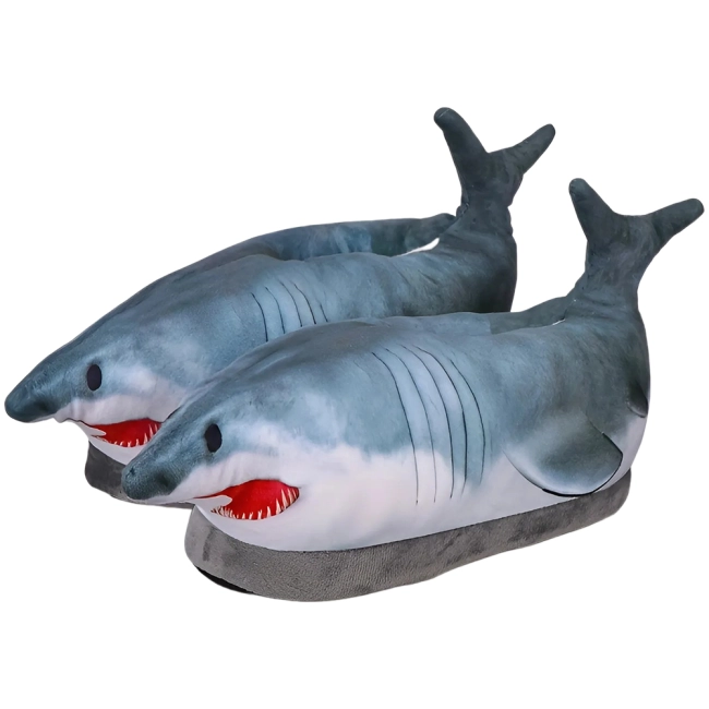 домашние тапочки акулы