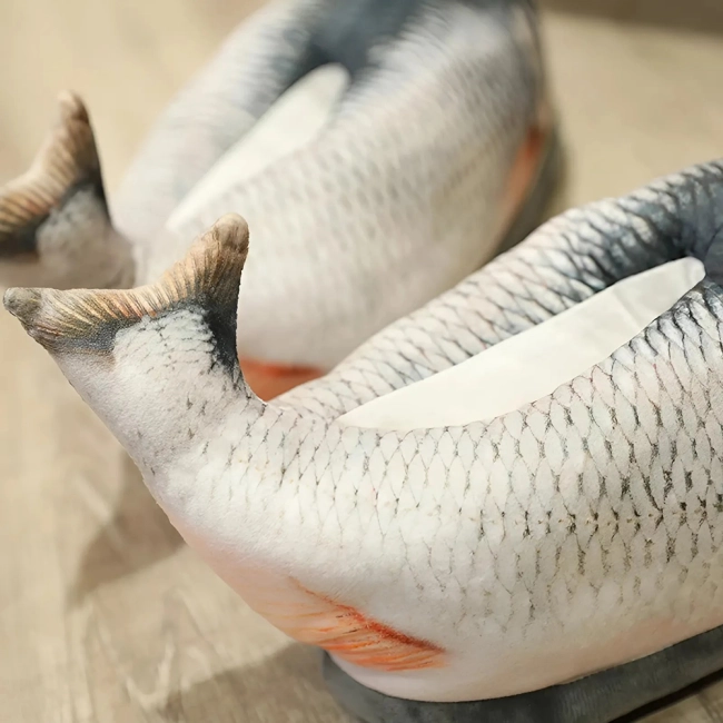 тапки в виде рыб