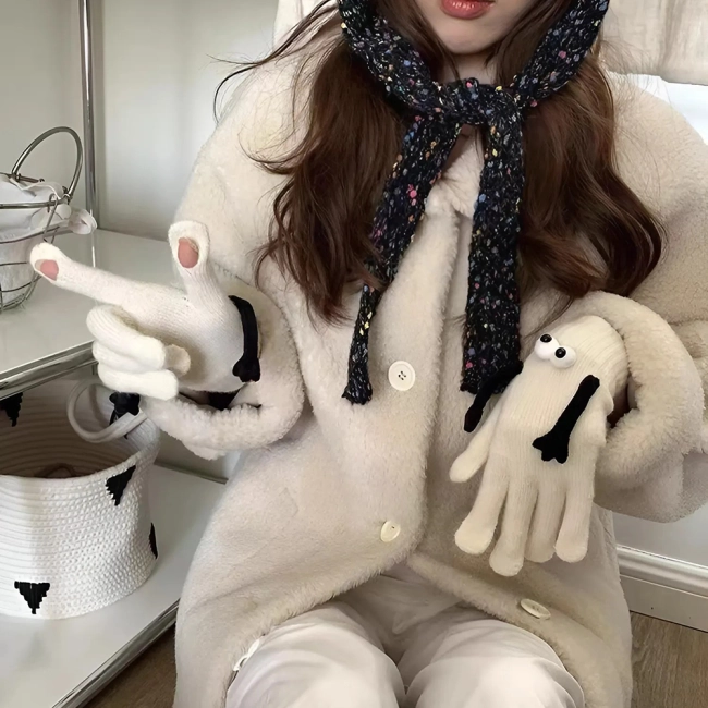 перчатки держащиеся за руки