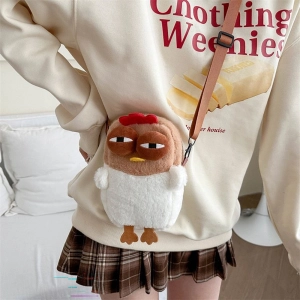 плюшевая сумка курица