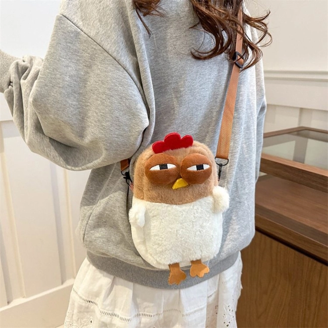 плюшевая сумочка курочка