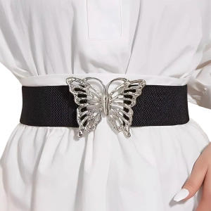 Женский пояс-резинка с пряжкой бабочкой женский пояс-резинка