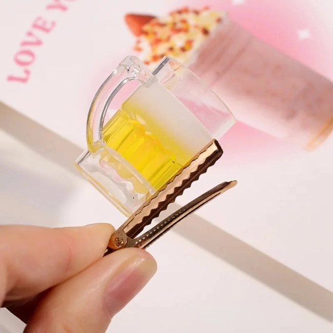 мини заколка для волос