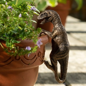 Прикраса для горщиків квітів Динозавр прикраса для квіткових горщиків