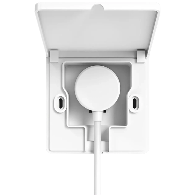 настенная розетка с крышкой