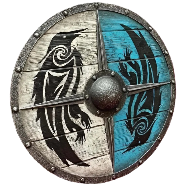 щит с птицами