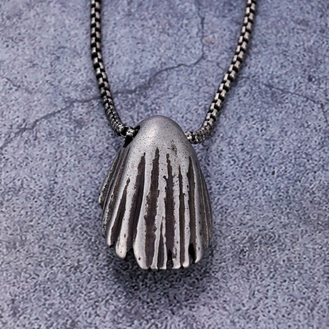 мужской кулон с черепом