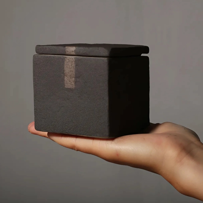 квадратная банка для чая