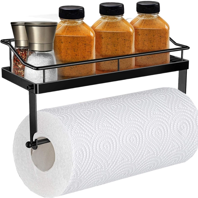 держатель для бумажных полотенец с полкой