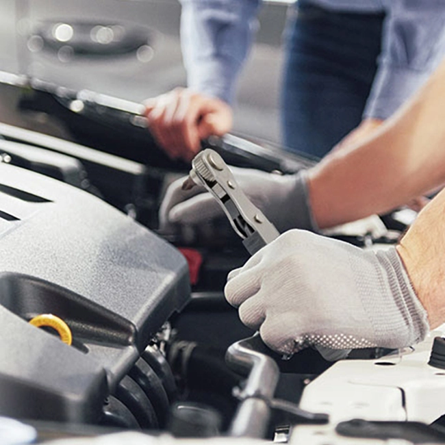 трещотка с торцевыми головками