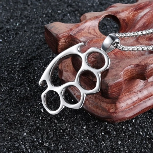 Чоловічий кулон з ланцюжком у вигляді кастету мужской кулон с цепочкой