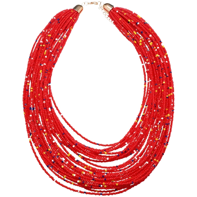 многослойные бусы