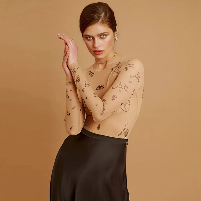 сетчатый боди