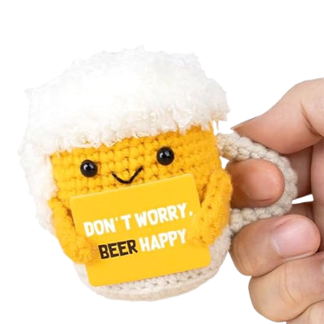 вязаная кружка пива