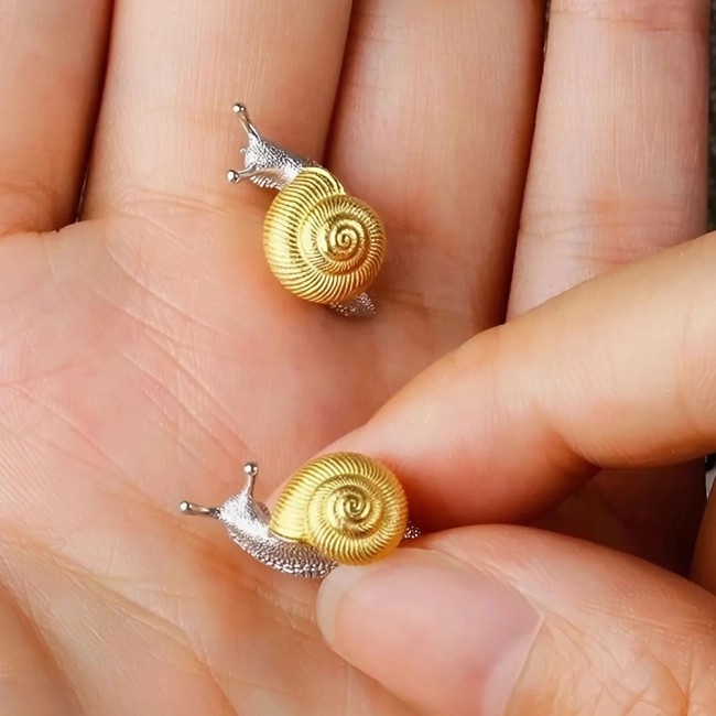 сережки в виде улиток