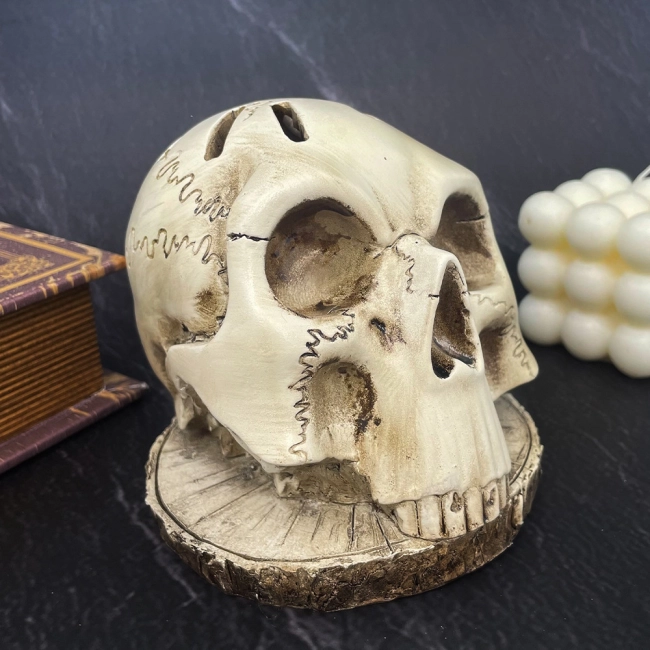 держатель ножей в виде черепа