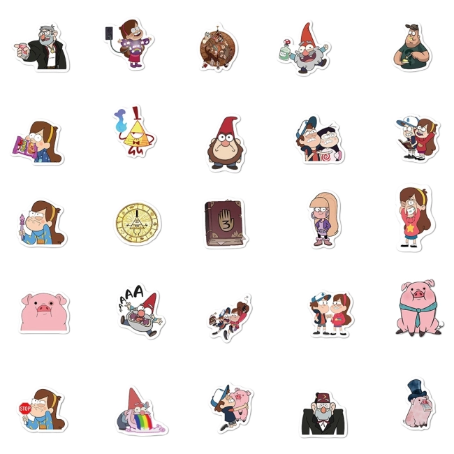 наклейки Gravity Falls