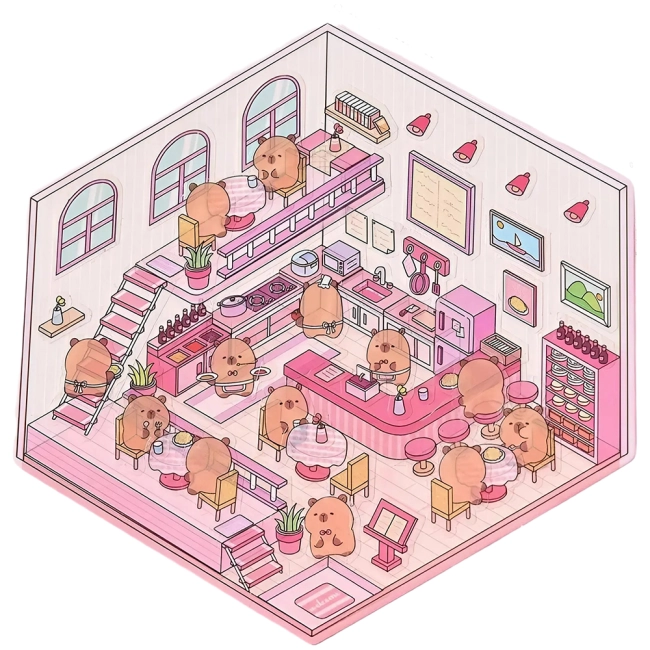 румбокс наклейки с капибарой