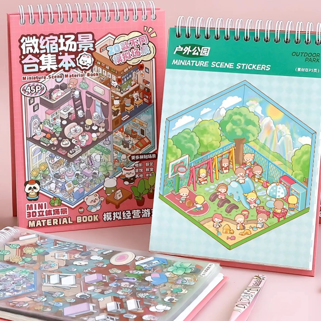 блокнот наклеек с комнатами