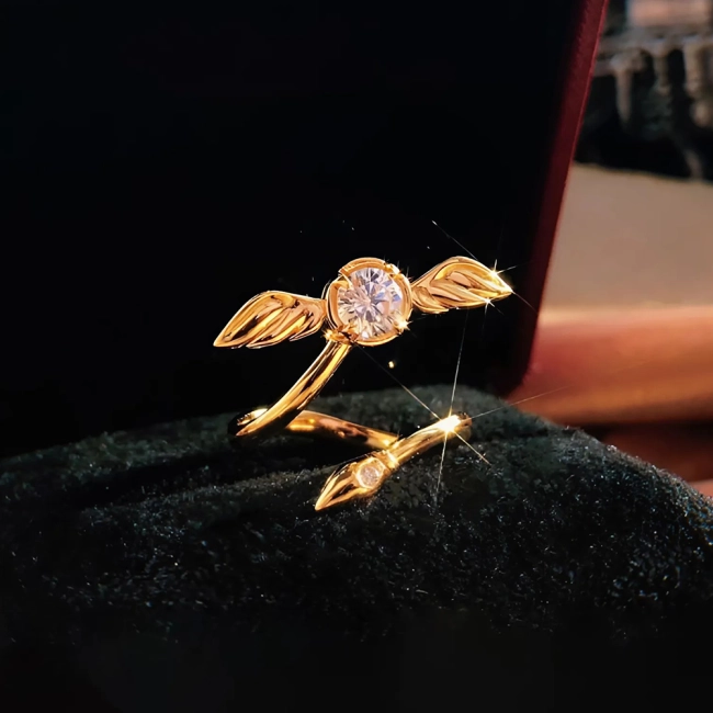 кольцо золотой Снитч