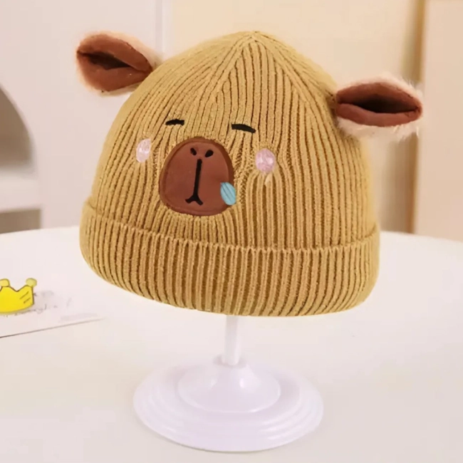 детская шапка с ушками