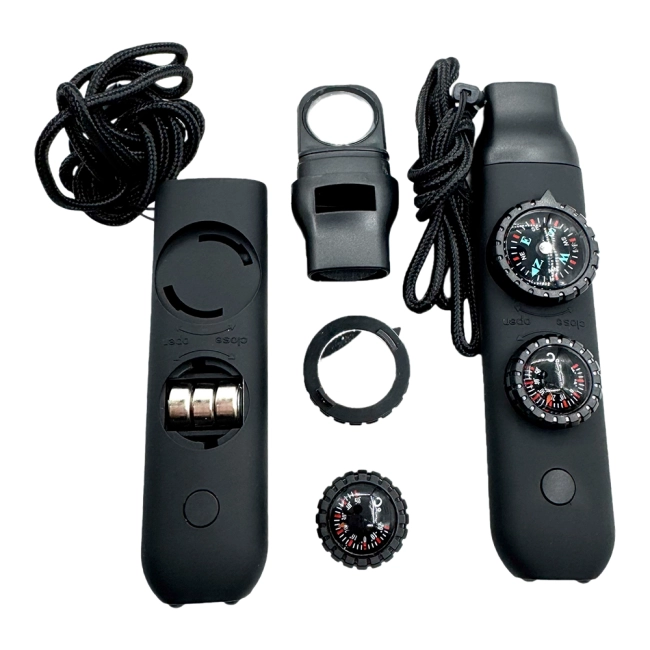 свисток с компасом для выживания