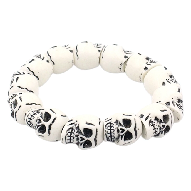 браслет в черепах