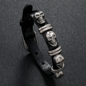 мужской браслет черепа