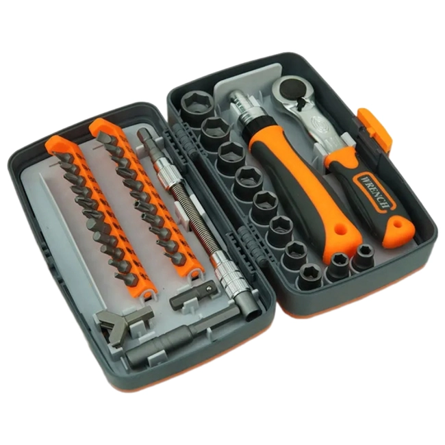 набор торцевых насадок с трещоткой