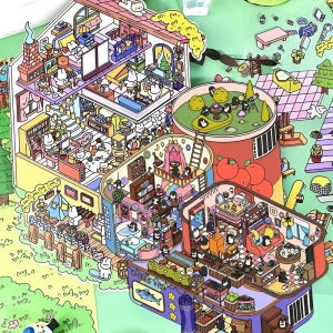 румбокс с наклейками