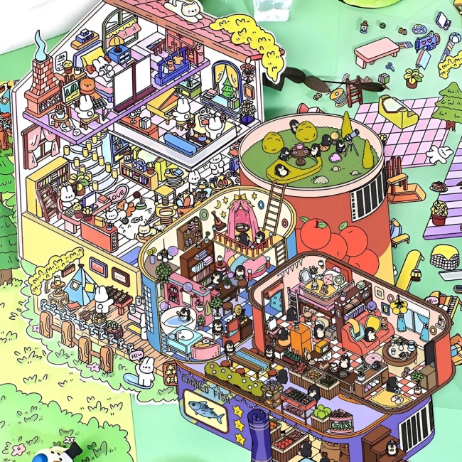 румбокс с наклейками