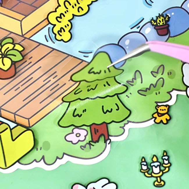 румбокс наклейки домик