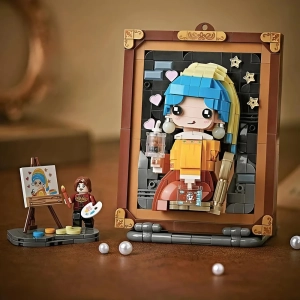 3D конструктор картини Дівчина з перловою сережкою 3D конструктор картини