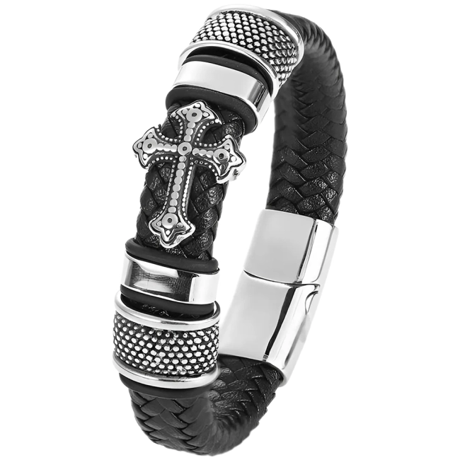 толстый мужской браслет на руку