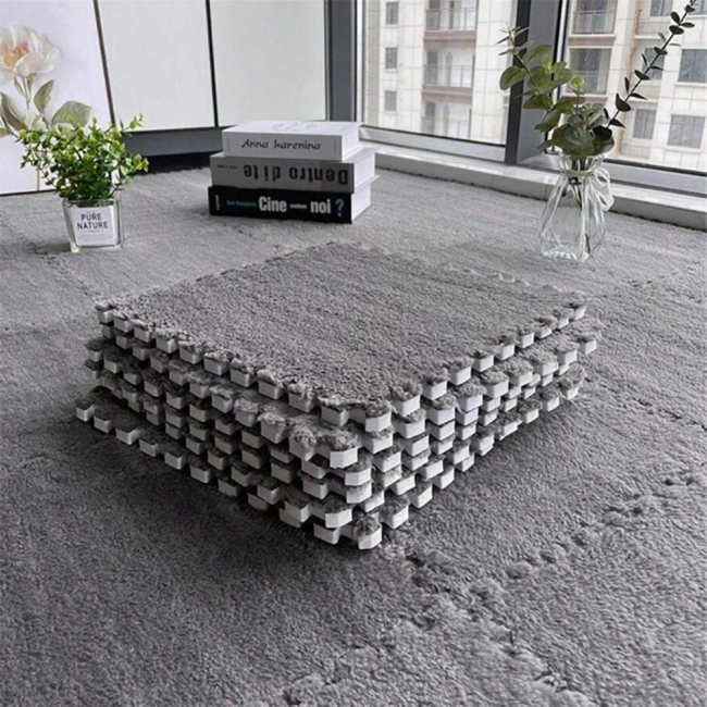 коврик пазл плюшевый