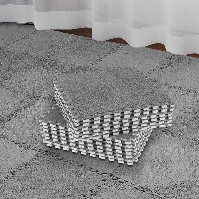 коврик в виде пазлов