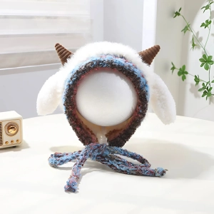 Жіноча шапка баранчика із зав'язками шапка баранчика