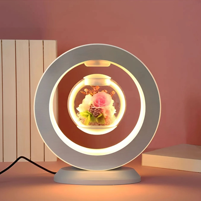 настольный ночник с цветами