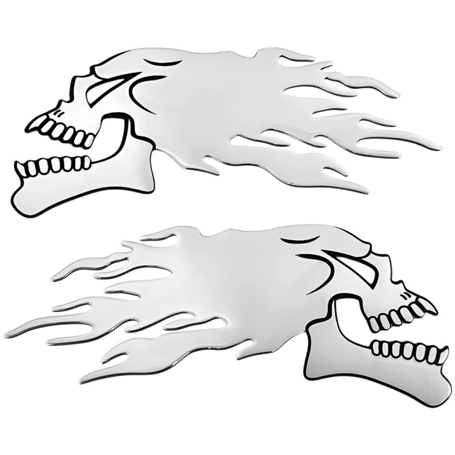 наклейка череп на машину